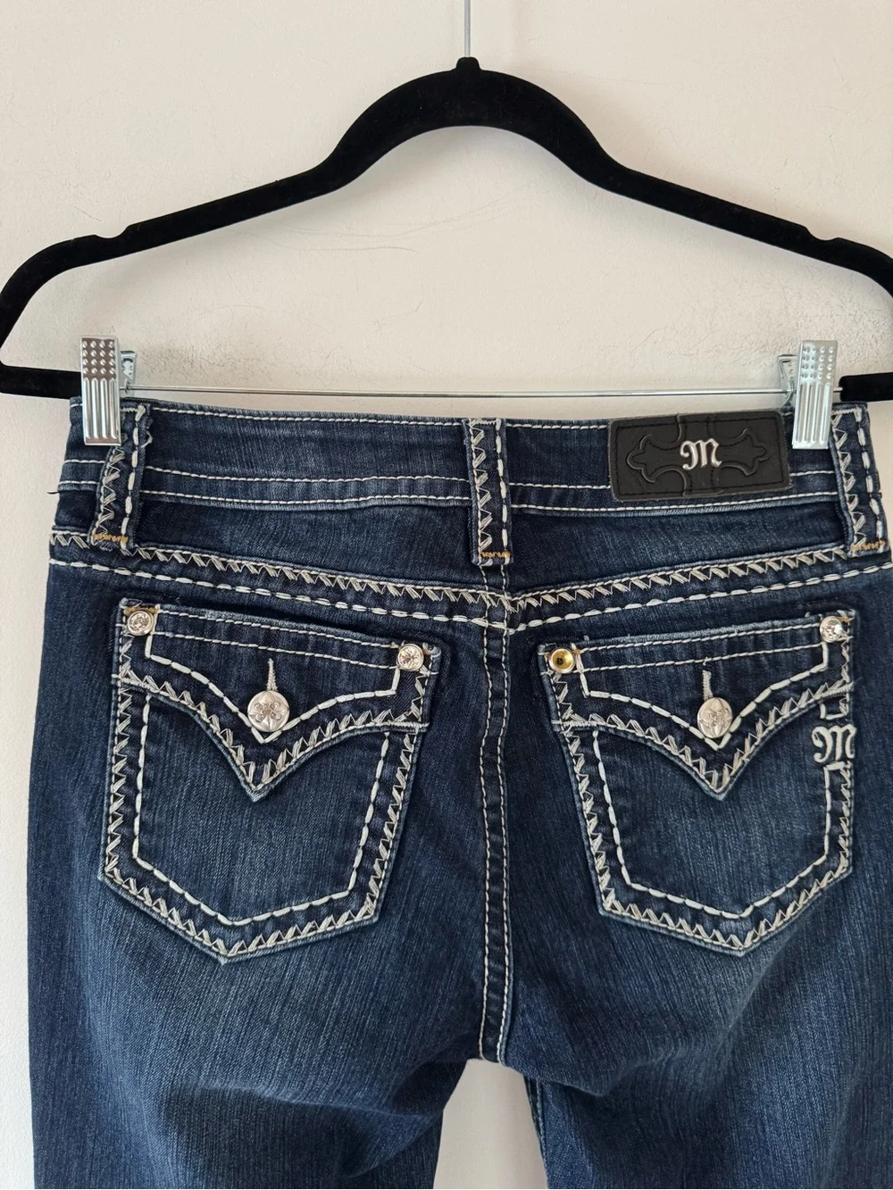 Miss Me mid-rise curvy boot Jeans Size 26 × 30 Bootcut Flare - Picture 8 of 16